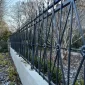 black custom steel fence
