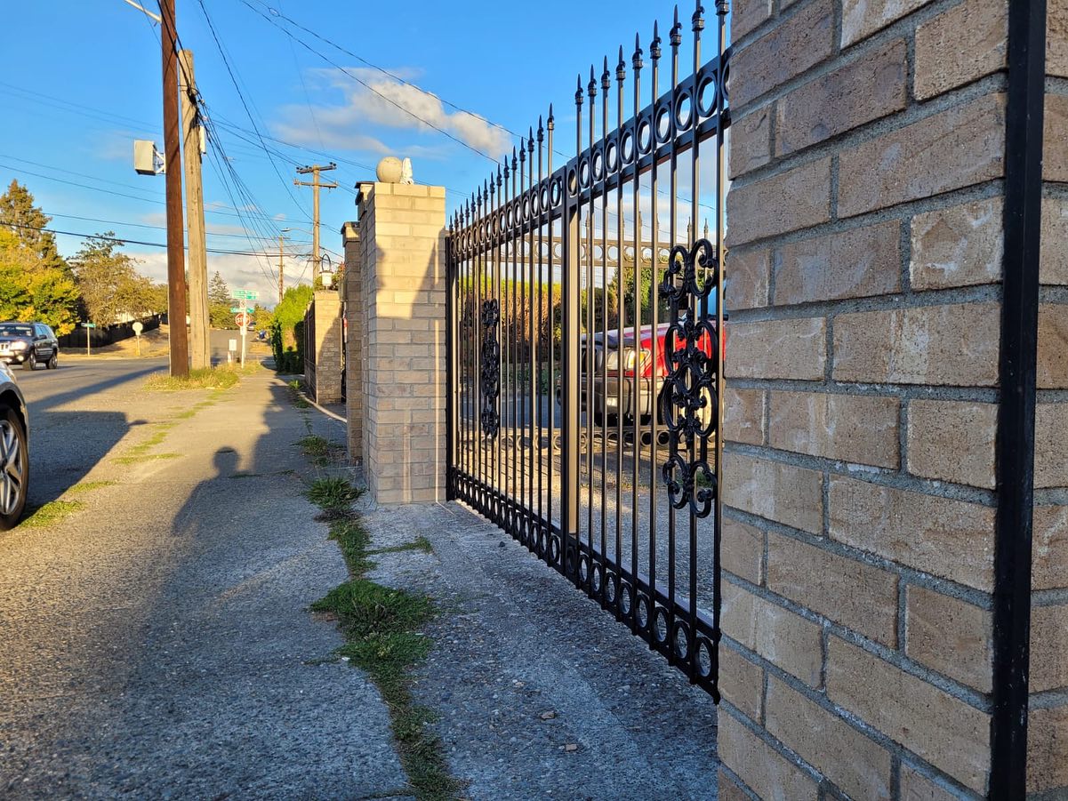 Custom Iron Driveway Gate in Seattle Fences & Gates Pro