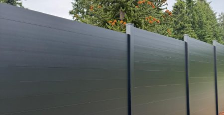 modern aluminum privacy fence