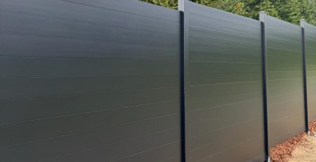 modern aluminum privacy fence