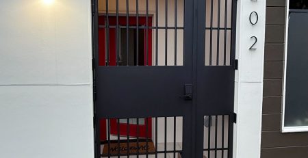 Custom Iron Entry Gate for a residential property in Medina, Washington